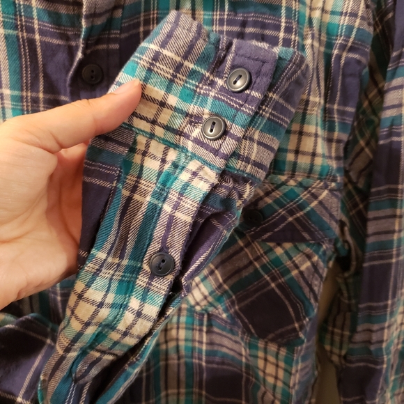 Arizona Blue Flannel / Plaid Button Down - Picture 5 of 10